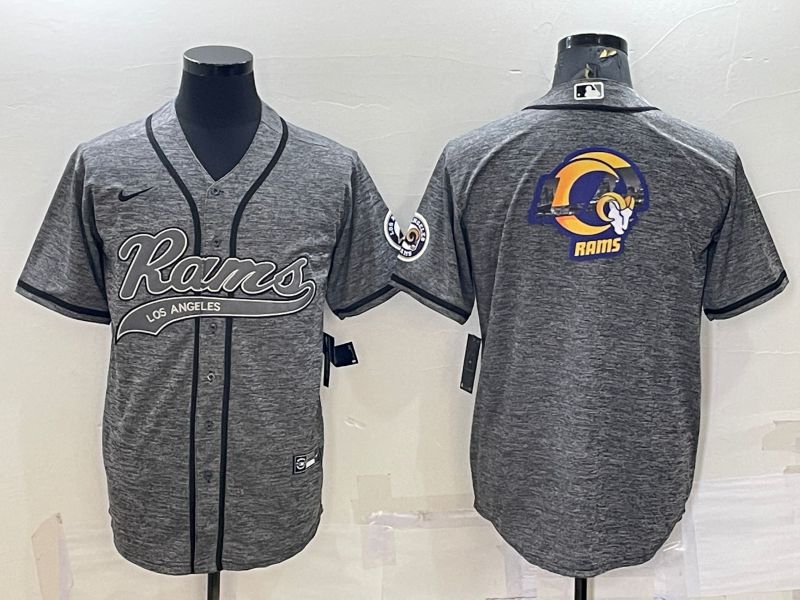 Men Los Angeles Rams blank hemp ash 2022 Nike Co branded NFL Jerseys->buffalo bills->NFL Jersey
